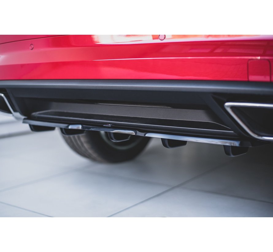 Maxton Design CENTRAL REAR DIFFUSER (with vertical bars) Skoda Kodiaq RS