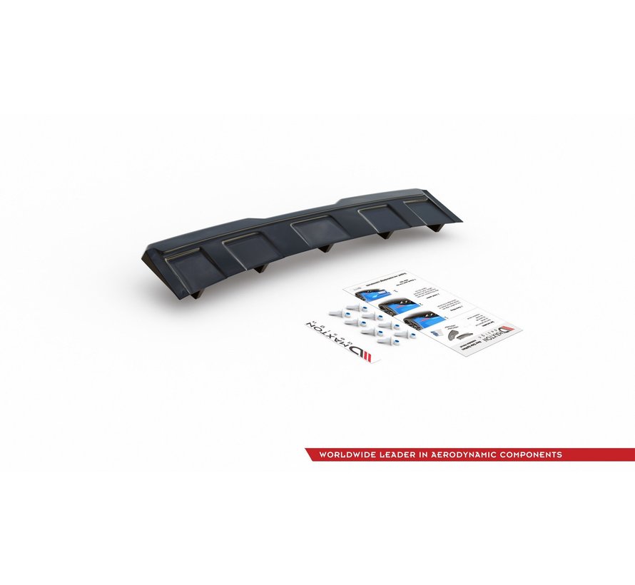 Maxton Design CENTRAL REAR DIFFUSER (with vertical bars) Skoda Kodiaq RS