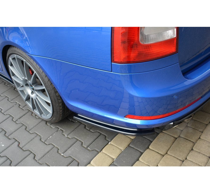 Maxton Design REAR SIDE SPLITTERS Skoda Octavia RS Mk2 / Mk2 FL Sedan / Combi