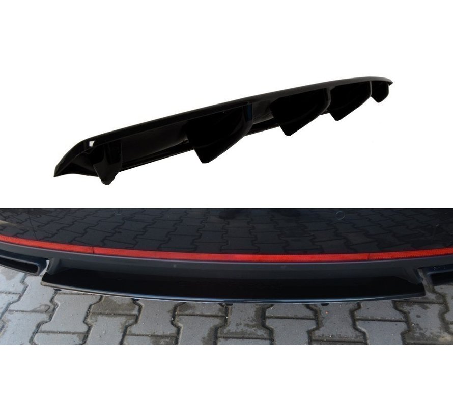 Maxton Design CENTRAL REAR DIFFUSER Skoda Octavia RS Mk3 / Mk3 FL Hatchback / Estate