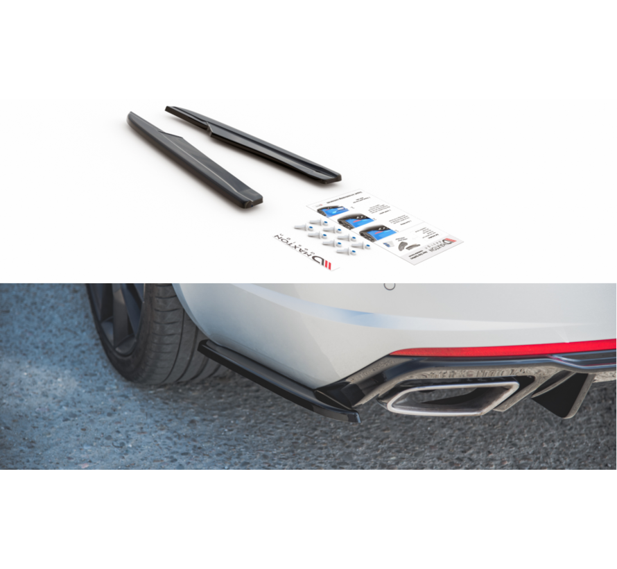 Maxton Design REAR SIDE SPLITTERS V.2 Skoda Octavia RS Mk3/Mk3 FL Hatchback/Kombi