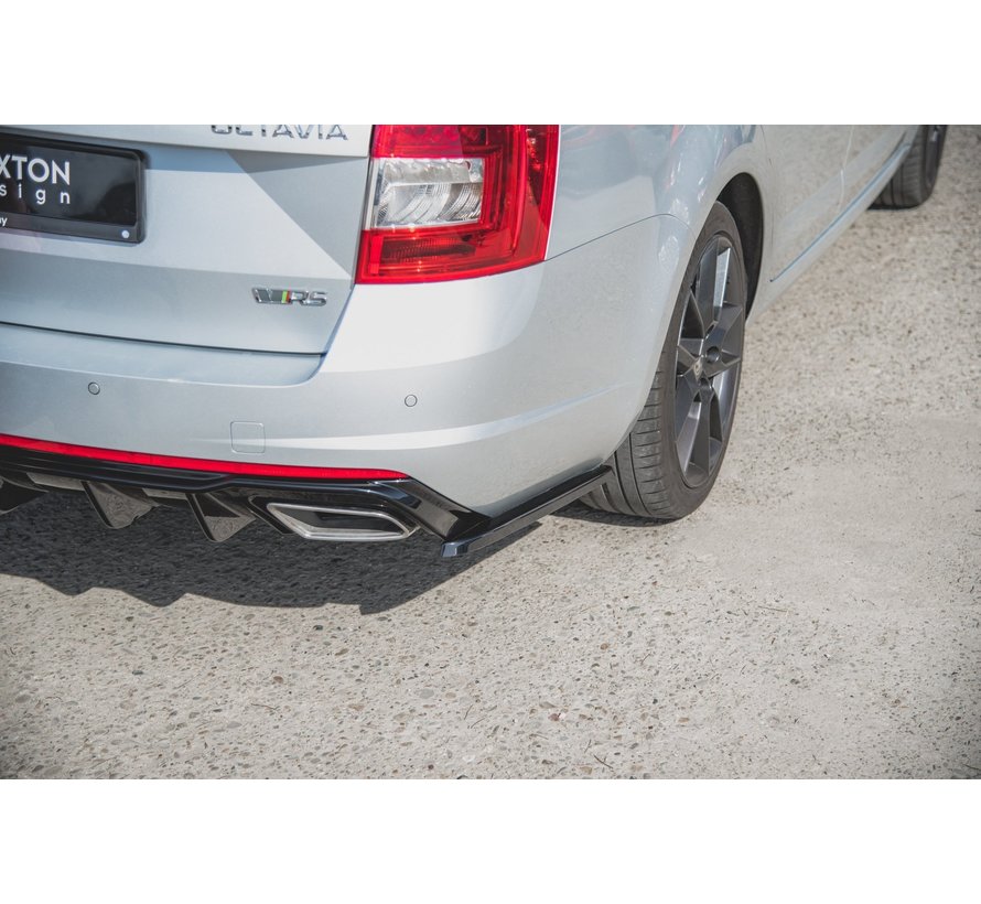 Maxton Design REAR SIDE SPLITTERS V.2 Skoda Octavia RS Mk3/Mk3 FL Hatchback/Kombi