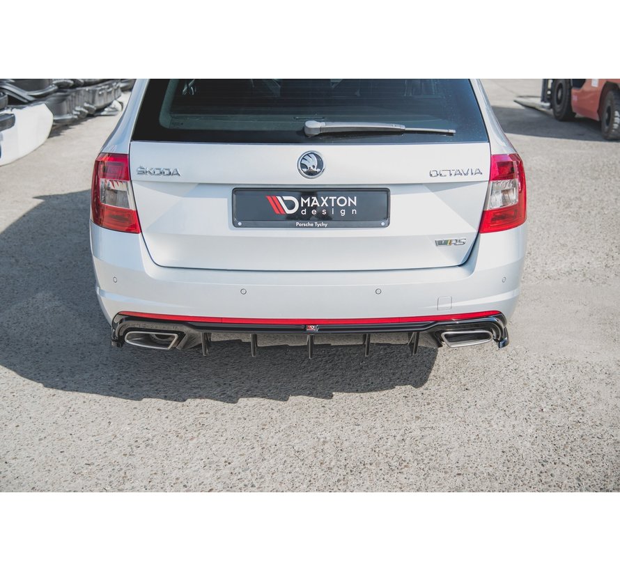 Maxton Design REAR SIDE SPLITTERS V.2 Skoda Octavia RS Mk3/Mk3 FL Hatchback/Kombi