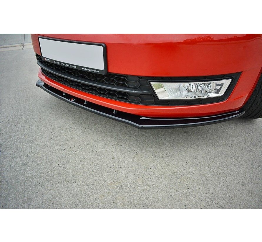 Maxton Design FRONT SPLITTER V.2 Skoda Rapid