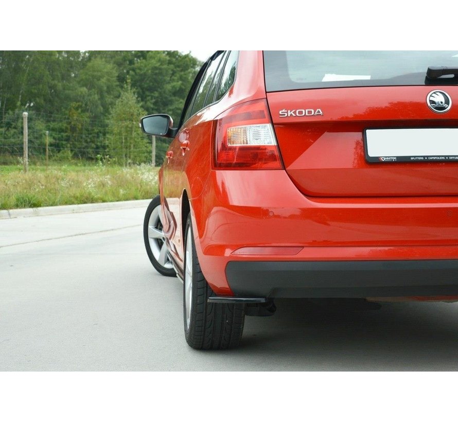 Maxton Design REAR SIDE SPLITTERS Skoda Rapid Spaceback