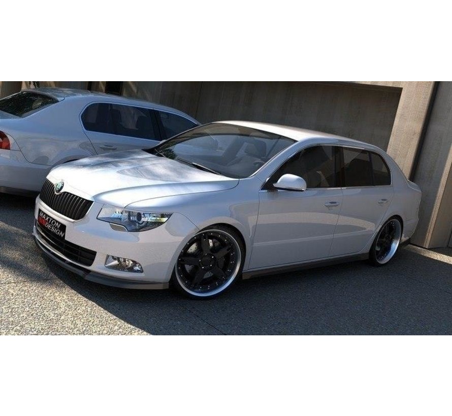 Maxton Design FRONT SPLITTER Skoda Superb Mk2
