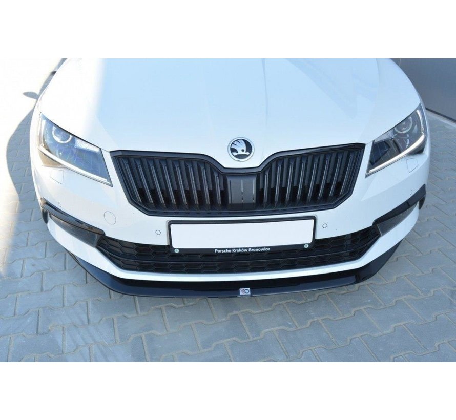 Maxton Design FRONT SPLITTER V.1 Skoda Superb Mk3