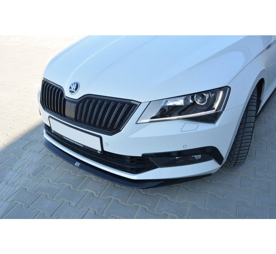 Maxton Design FRONT SPLITTER V.1 Skoda Superb Mk3