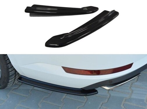 Maxton Design Maxton Design REAR SIDE SPLITTERS Skoda Superb Mk3 Hatchback / Estate