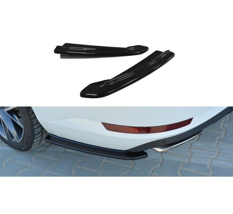 Maxton Design REAR SIDE SPLITTERS Skoda Superb Mk3 Hatchback / Estate