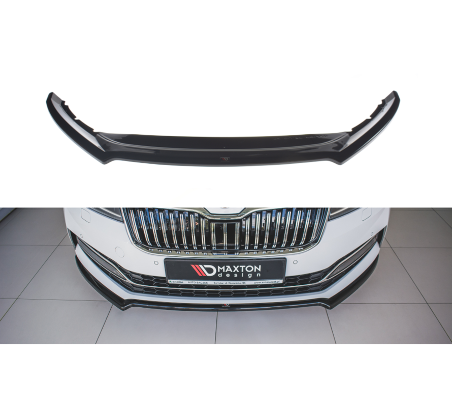 Maxton Design FRONT SPLITTER V.1 Skoda Superb Mk3 FL