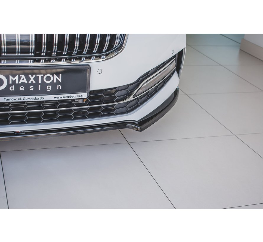 Maxton Design FRONT SPLITTER V.1 Skoda Superb Mk3 FL