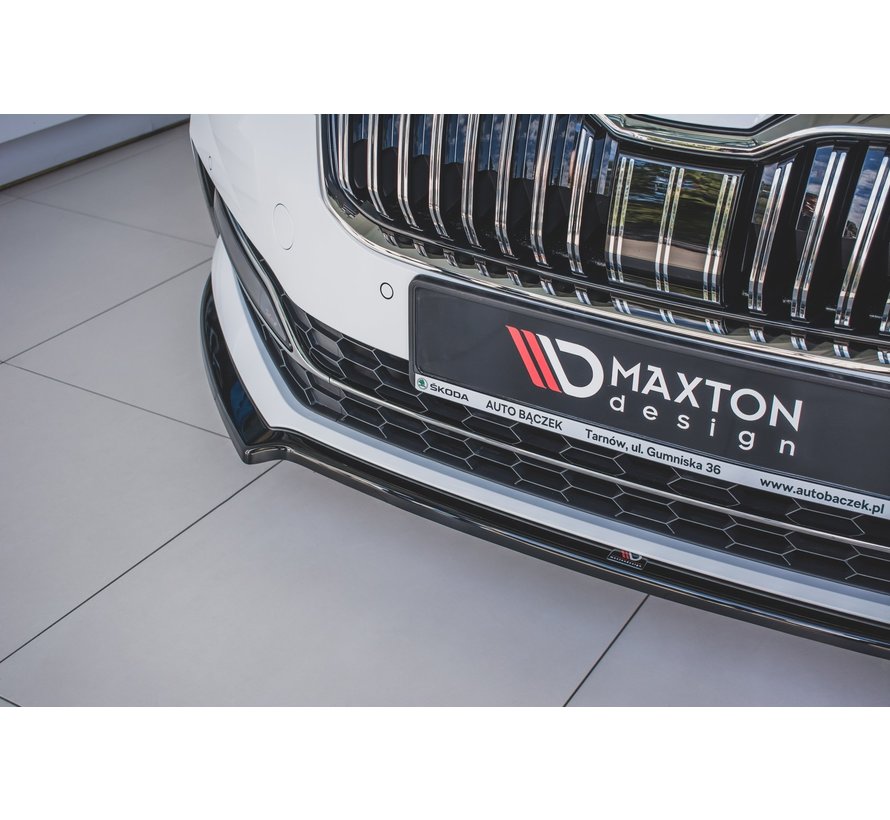 Maxton Design FRONT SPLITTER V.1 Skoda Superb Mk3 FL