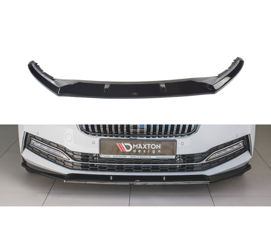 Maxton Design FRONT SPLITTER V.2 Skoda Superb Mk3 FL