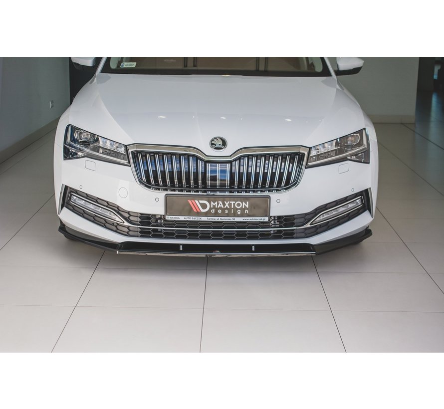 Maxton Design FRONT SPLITTER V.2 Skoda Superb Mk3 FL