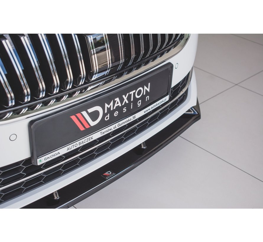 Maxton Design FRONT SPLITTER V.2 Skoda Superb Mk3 FL