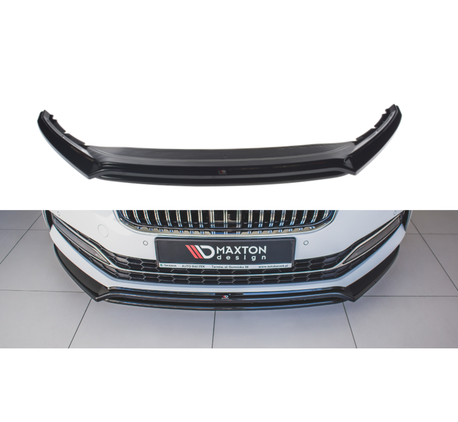 Maxton Design FRONT SPLITTER V.3 Skoda Superb Mk3 FL