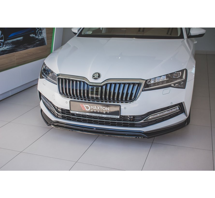 Maxton Design FRONT SPLITTER V.3 Skoda Superb Mk3 FL