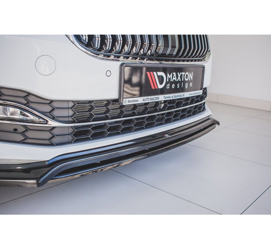 Maxton Design FRONT SPLITTER V.3 Skoda Superb Mk3 FL