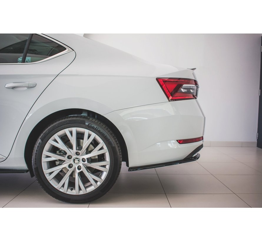 Maxton Design REAR SIDE SPLITTERS Skoda Superb Mk3 FL Hatchback / Estate