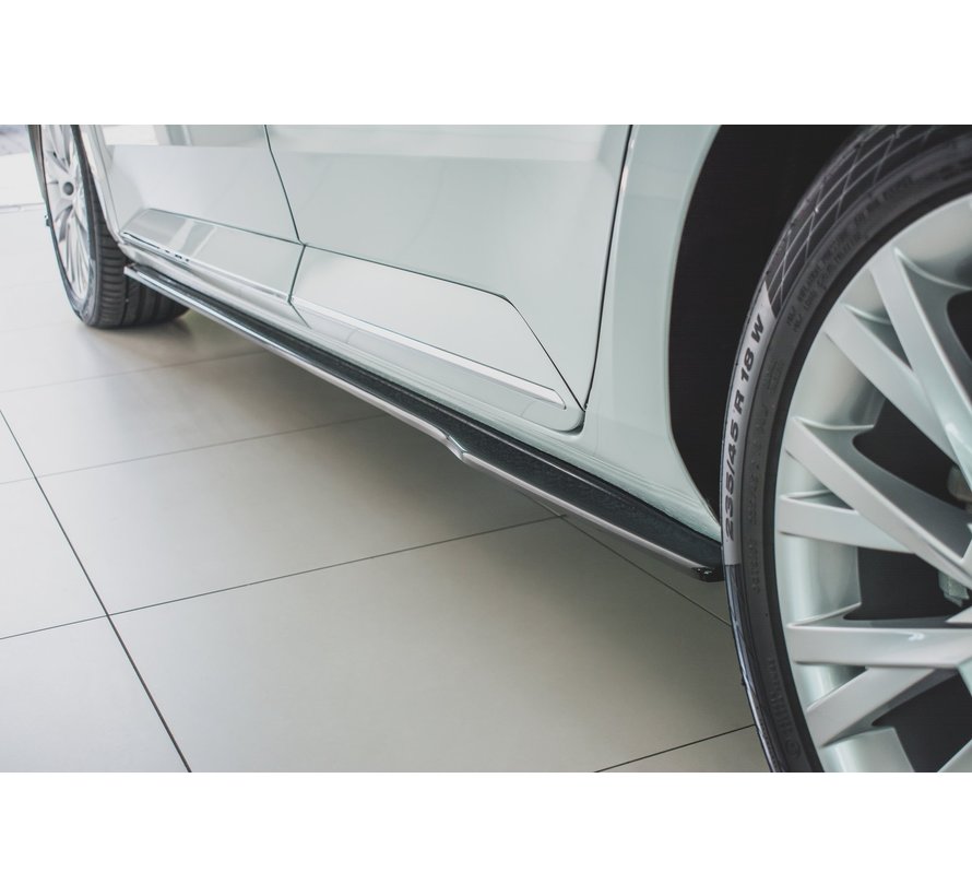Maxton Design SIDE SKIRTS DIFFUSERS  Skoda Superb Mk3 FL