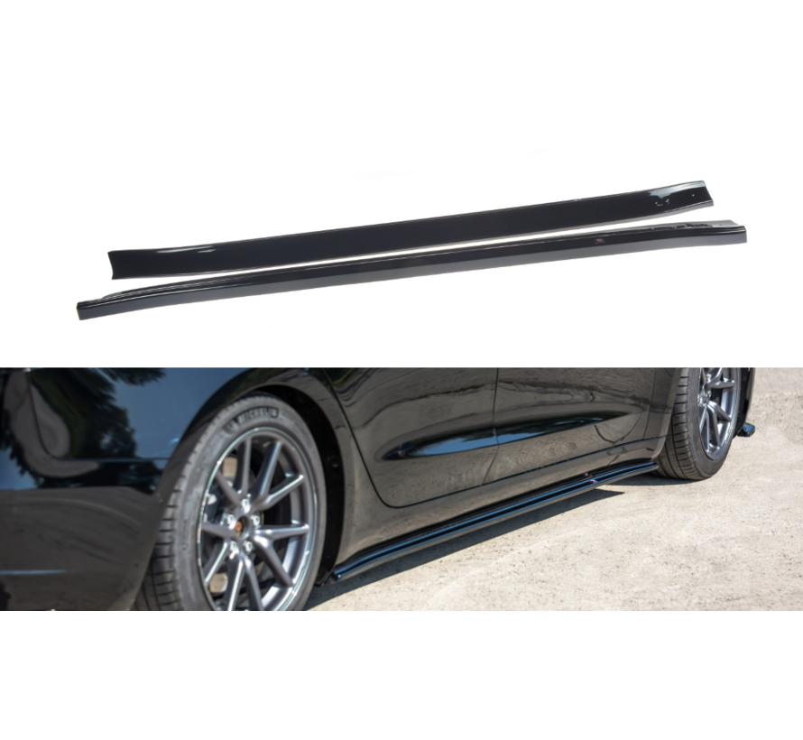 Maxton Design SIDE SKIRTS DIFFUSERS  Tesla Model 3