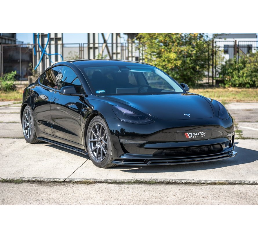 Maxton Design FRONT SPLITTER V.2 Tesla Model 3