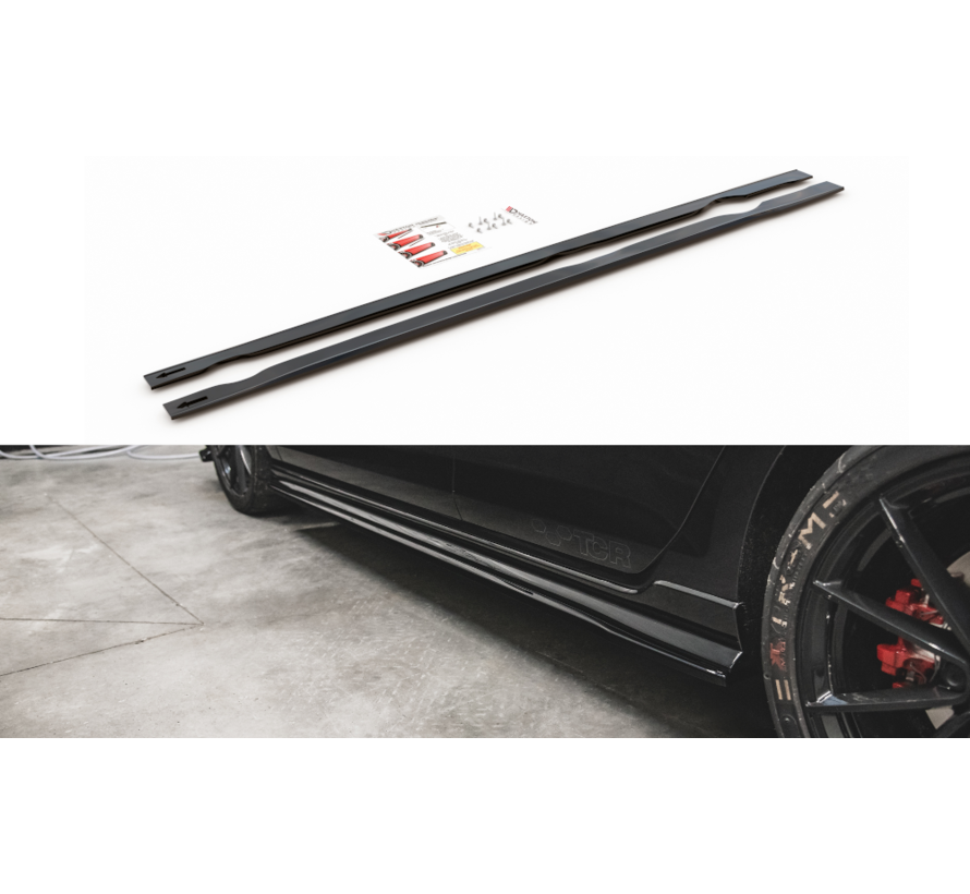 Maxton Design SIDE SKIRTS DIFFUSERS  VW Golf 7 GTI TCR