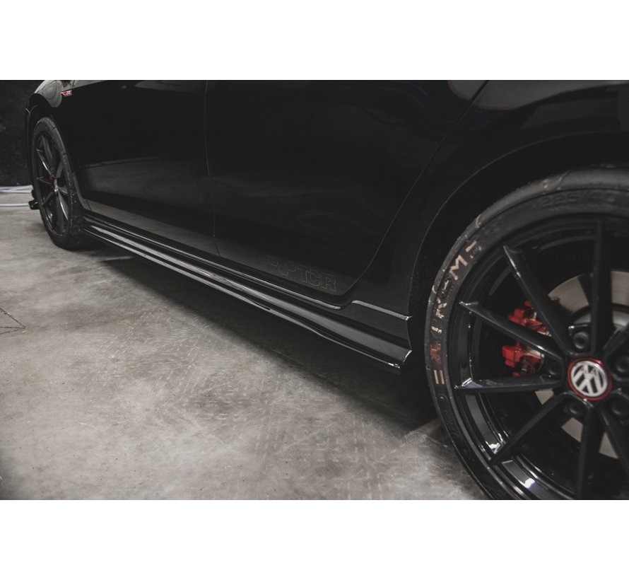 Maxton Design SIDE SKIRTS DIFFUSERS  VW Golf 7 GTI TCR