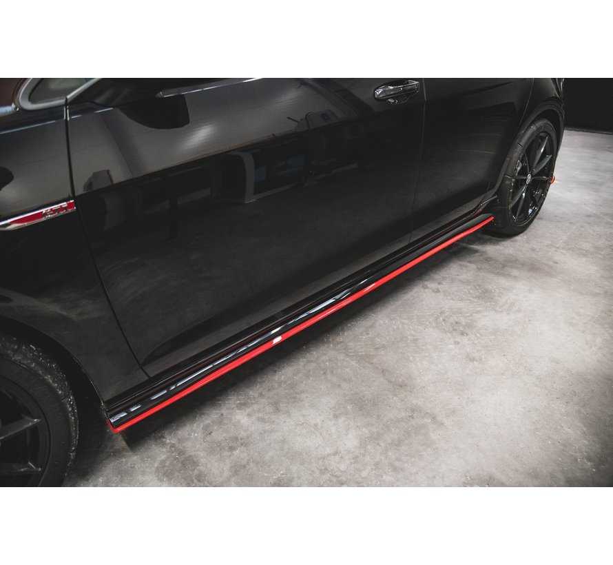 Maxton Design SIDE SKIRTS DIFFUSERS  VW Golf 7 GTI TCR