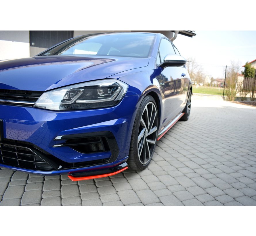 Maxton Design FRONT SPLITTER V.8 VW GOLF 7 R FACELIFT