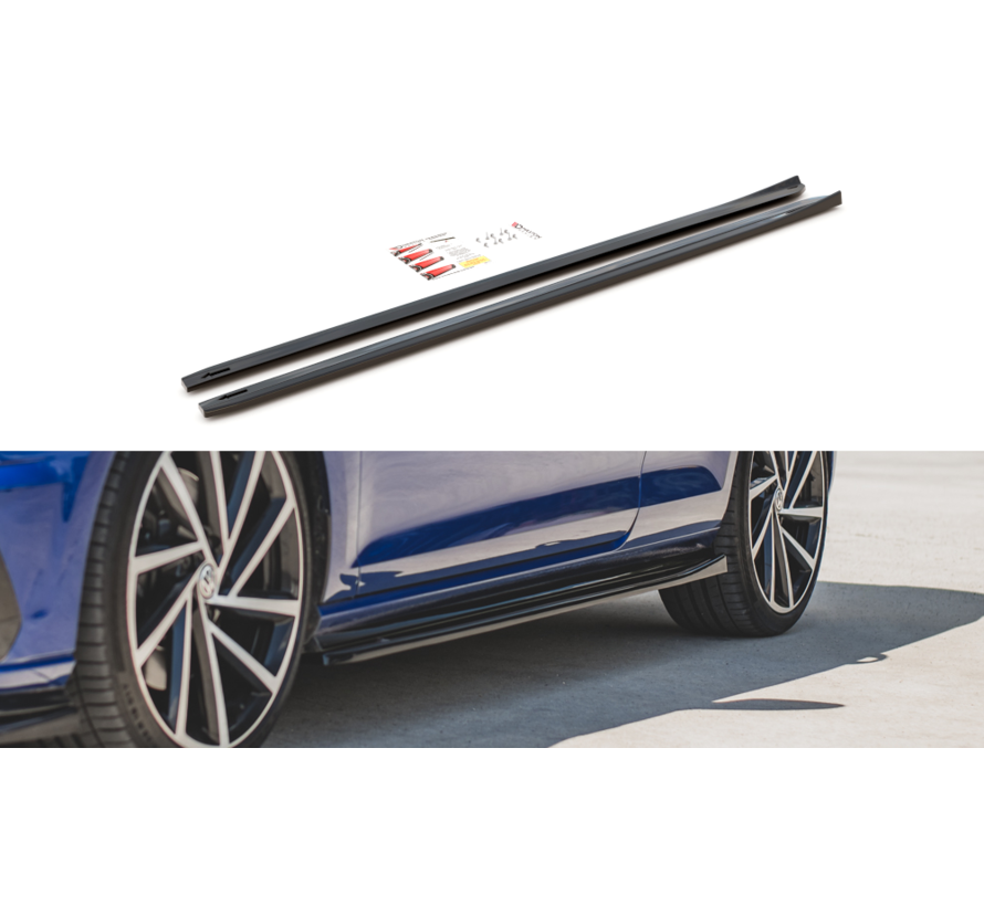 Maxton Design SIDE SKIRTS DIFFUSERS  V.4 VW Golf 7 R GTI Facelift