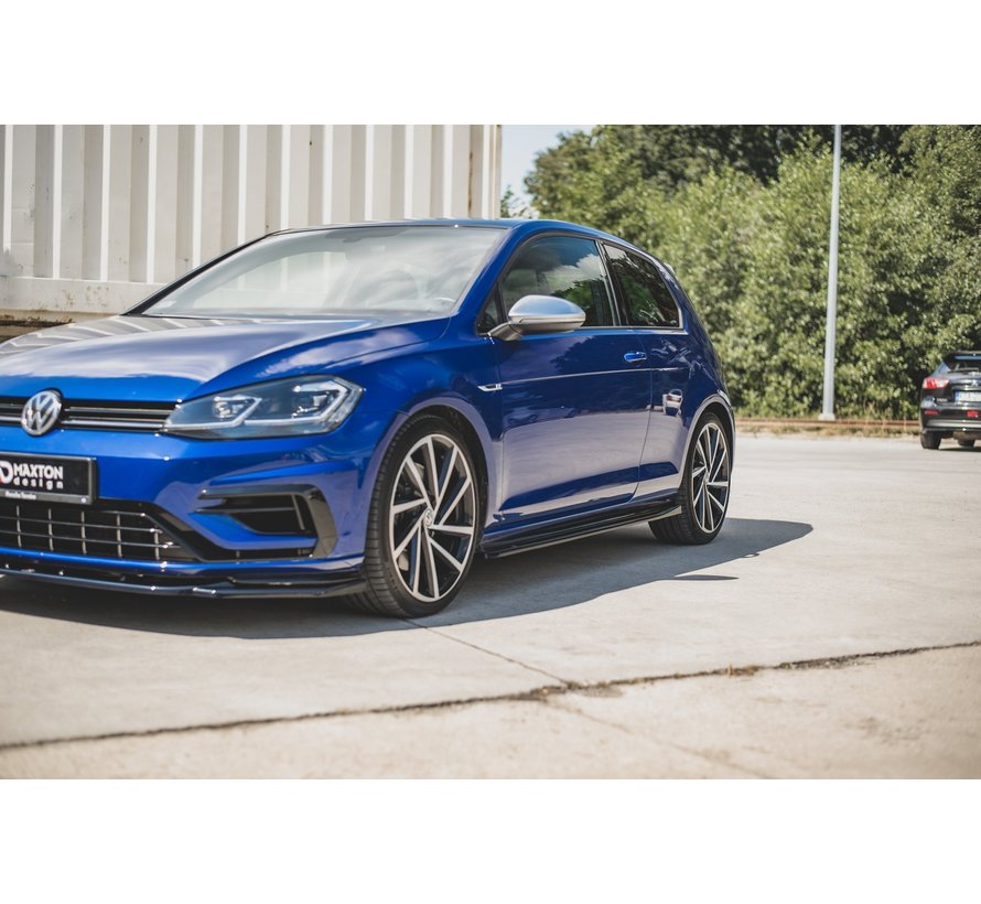 Maxton Design SIDE SKIRTS DIFFUSERS  V.4 VW Golf 7 R GTI Facelift