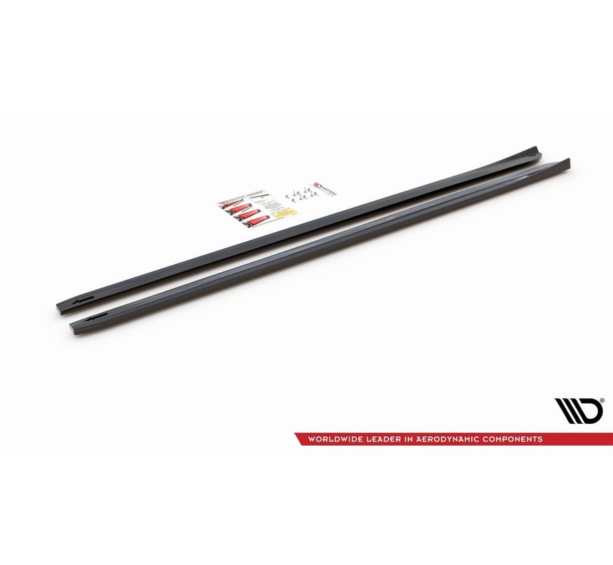 Maxton Design SIDE SKIRTS DIFFUSERS  V.4 VW Golf 7 R GTI Facelift