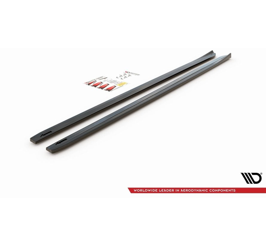 Maxton Design SIDE SKIRTS DIFFUSERS  V.4 VW Golf 7 R GTI Facelift