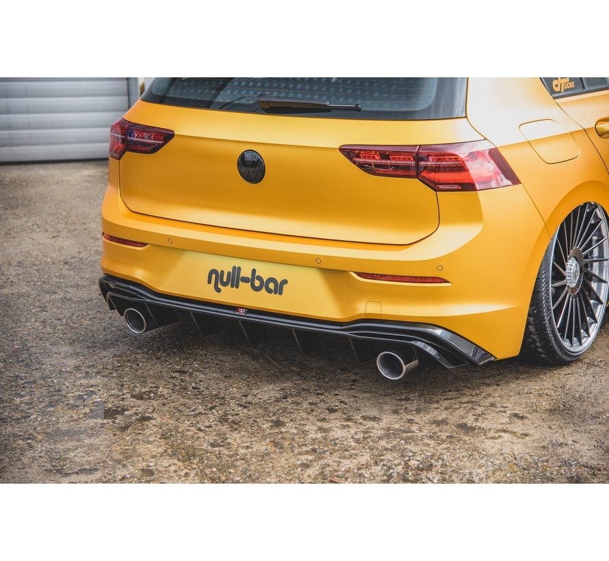 Maxton Design REAR DIFFUSER (GTI LOOK) with Exhaust VW Golf 8