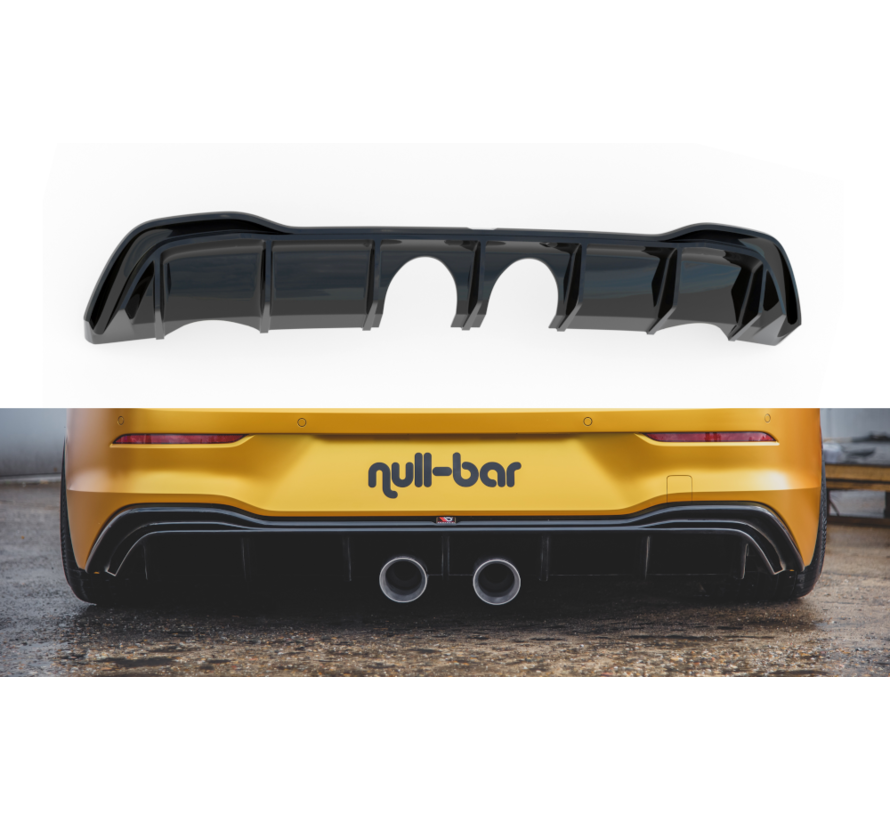 Maxton Design REAR DIFFUSER (R32 LOOK) with Exhaust VW Golf 8