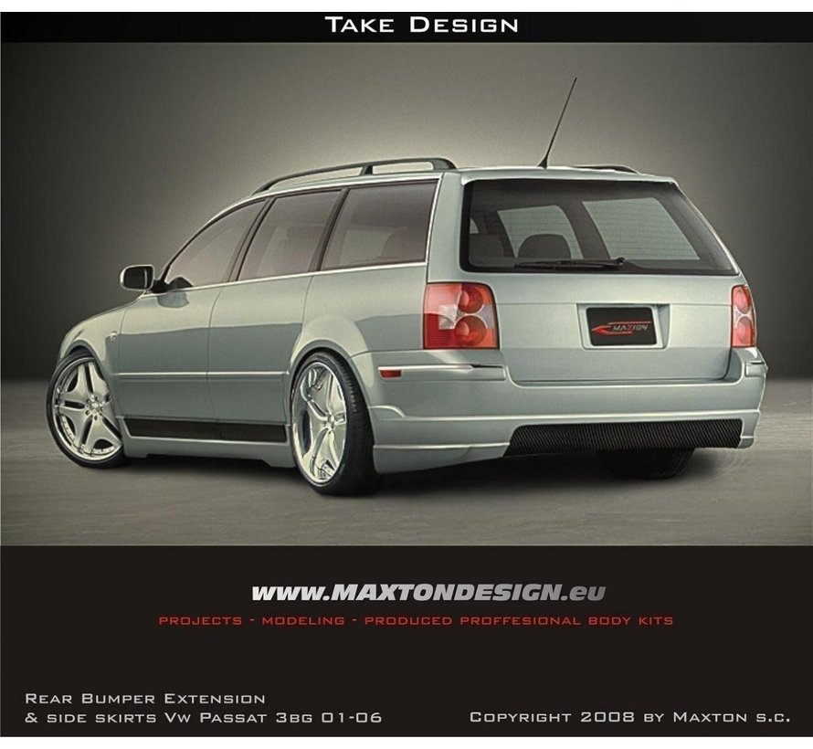 Maxton Design REAR BUMPER EXTENSION PASSAT V