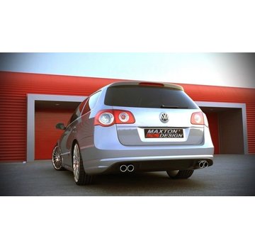 Maxton Design Maxton Design REAR BUMPER SPOILER VW PASSAT B6 ( R-LINE LOOK ) 2 EXHAUSTS