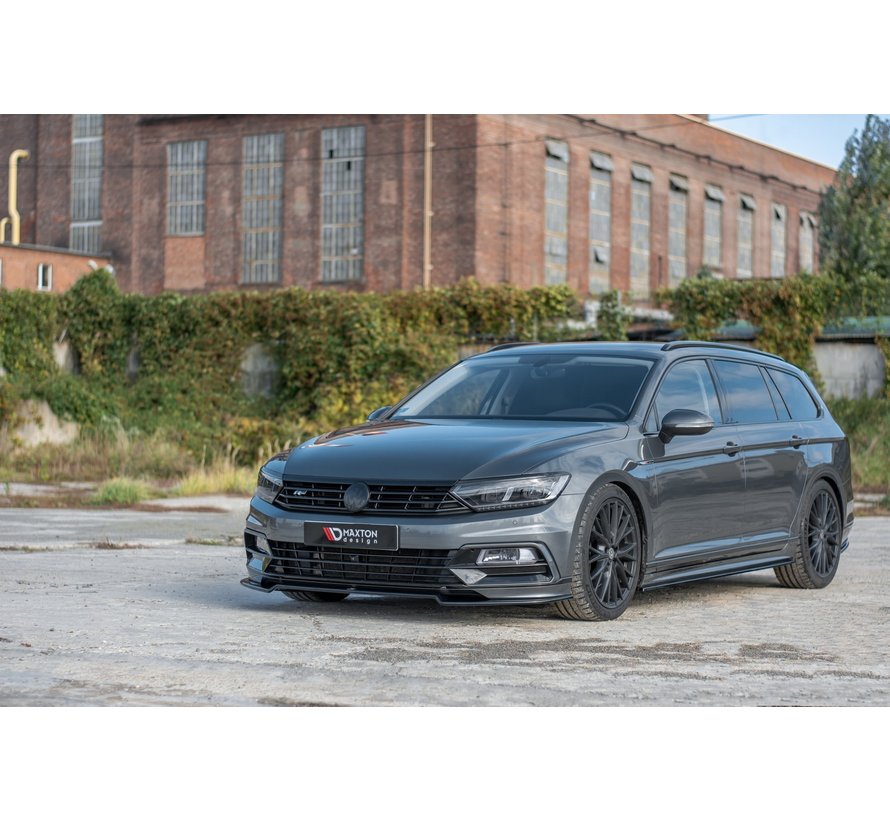 Maxton Design FRONT SPLITTER V.2 Volkswagen Passat R-Line B8