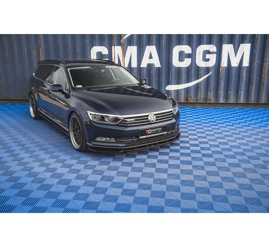 Maxton Design FRONT SPLITTER V.1 Volkswagen Passat B8