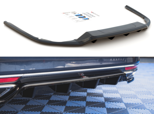 Maxton Design Maxton Design CENTRAL REAR DIFFUSER (with vertical bars) Volkswagen Passat B8