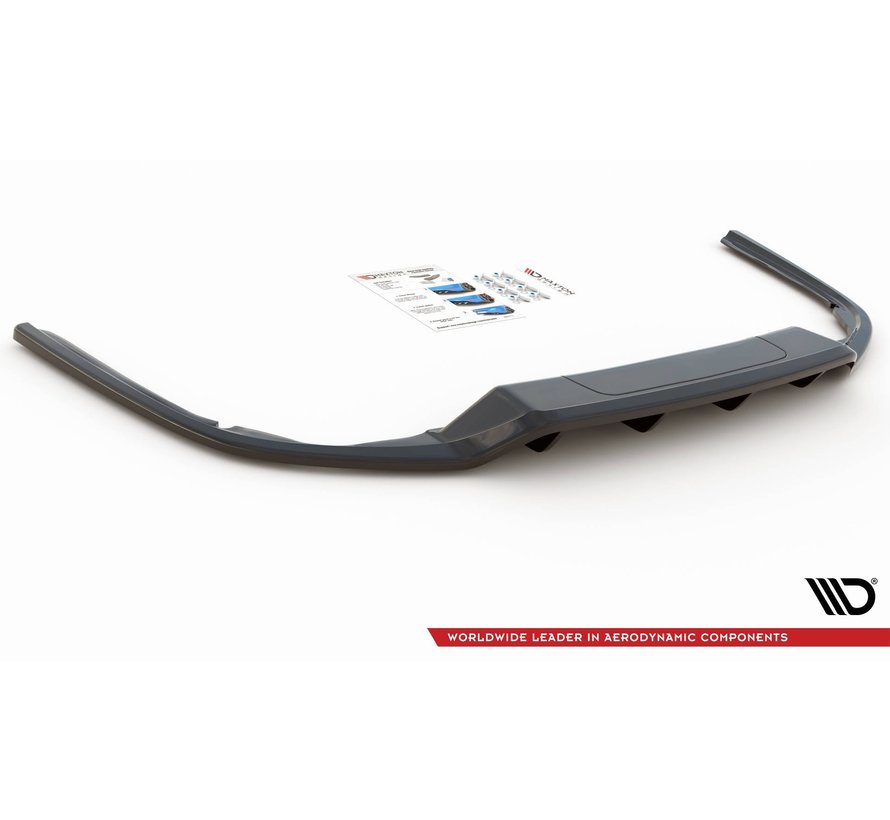 Maxton Design CENTRAL REAR DIFFUSER (with vertical bars) Volkswagen Passat B8