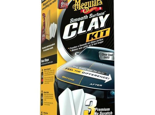 Meguiars Meguiars Smooth Surface Clay Kit (3x60g Klei/473ml Quik Detailer/1 Supreme Shine Doek)