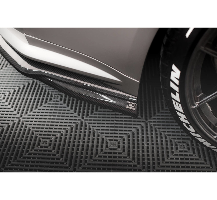 Maxton Design CARBON FIBER REAR SIDE SPLITTERS BMW M4 G82 (REAL CARBON)