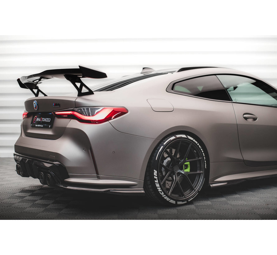 Maxton Design CARBON FIBER REAR SIDE SPLITTERS BMW M4 G82 (REAL CARBON)