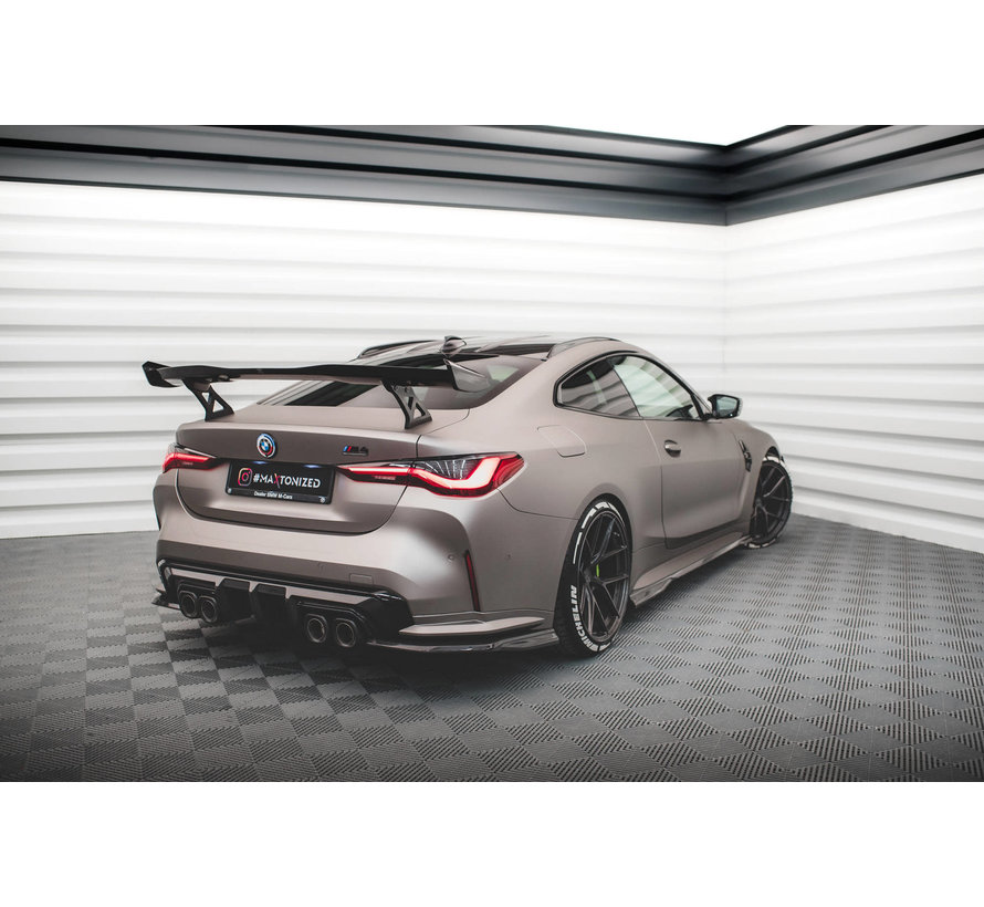 Maxton Design CARBON FIBER REAR SIDE SPLITTERS BMW M4 G82 (REAL CARBON)