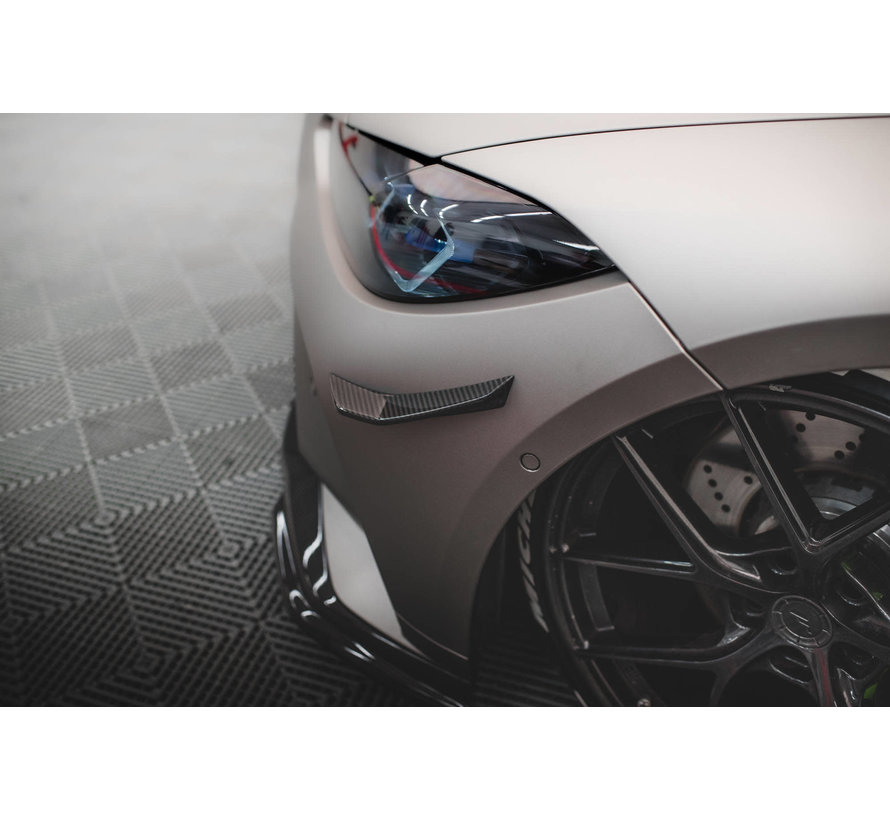 Maxton Design CARBON FIBER CANARDS passend voor BMW M4 G82 (REAL CARBON)