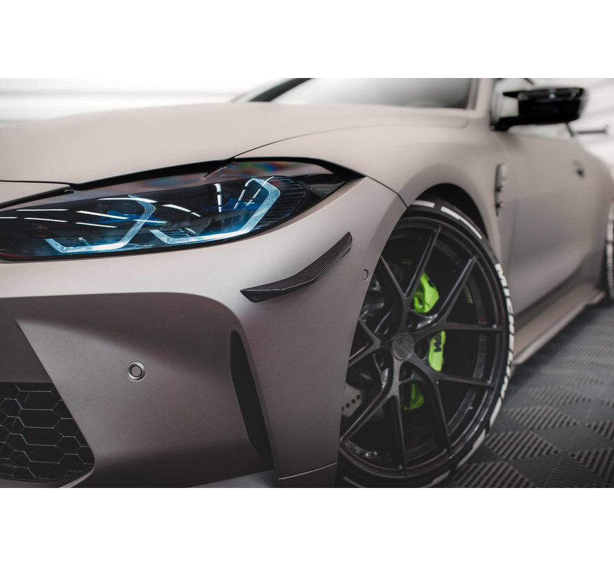 Maxton Design CARBON FIBER CANARDS passend voor BMW M4 G82 (REAL CARBON)