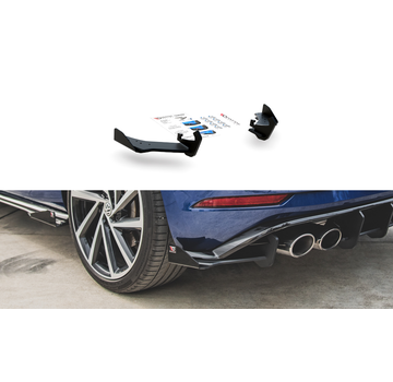 Maxton Design Maxton Design Racing Durability REAR SIDE SPLITTERS + Flaps VW Golf 7 R Facelift